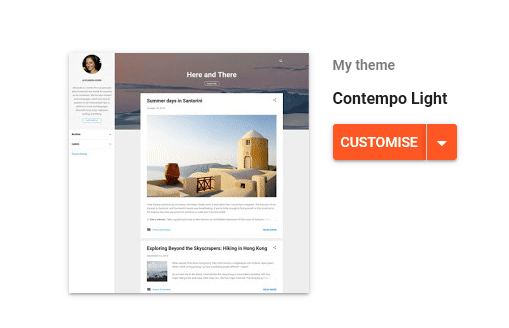 Opening the menu next to Customize and choosing Restore